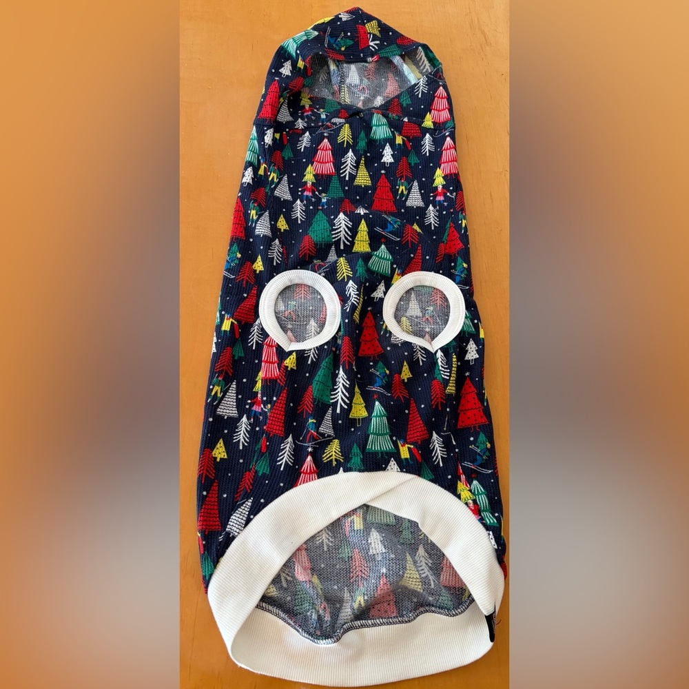 The Longdog Clothing Co Thermal Winter Pajamas With Skiers / Trees Fits Size XL